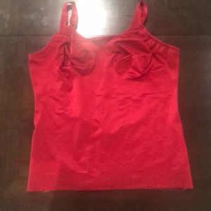 Ruby Ribbon Sheer Full Support Red Size 44